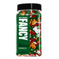 Fancy Sprinkles Limited Edition Holiday All Wrapped Up Red and Green Crunchy Sprinkles (Fancys signature inclusion)  Christmas Tree Shapes  White Stars  Nonpareils  Gingerbread Men and Stocking Shapes (0.5c)