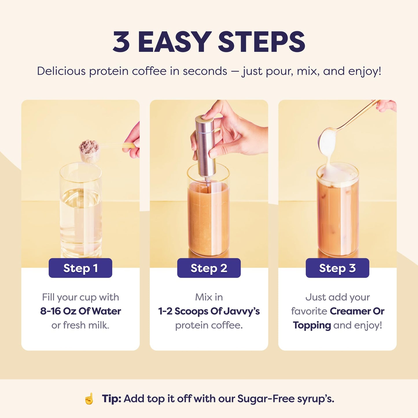 Sugar Cookie Protein Iced Coffee - enhanced Whey Protein & Instant Iced Coffees - 100% Natural Cold Brew Coffee - Zero Artificial Flavors & Sweeteners  80 mg Caffeine  0g of Sugar  20 Servings