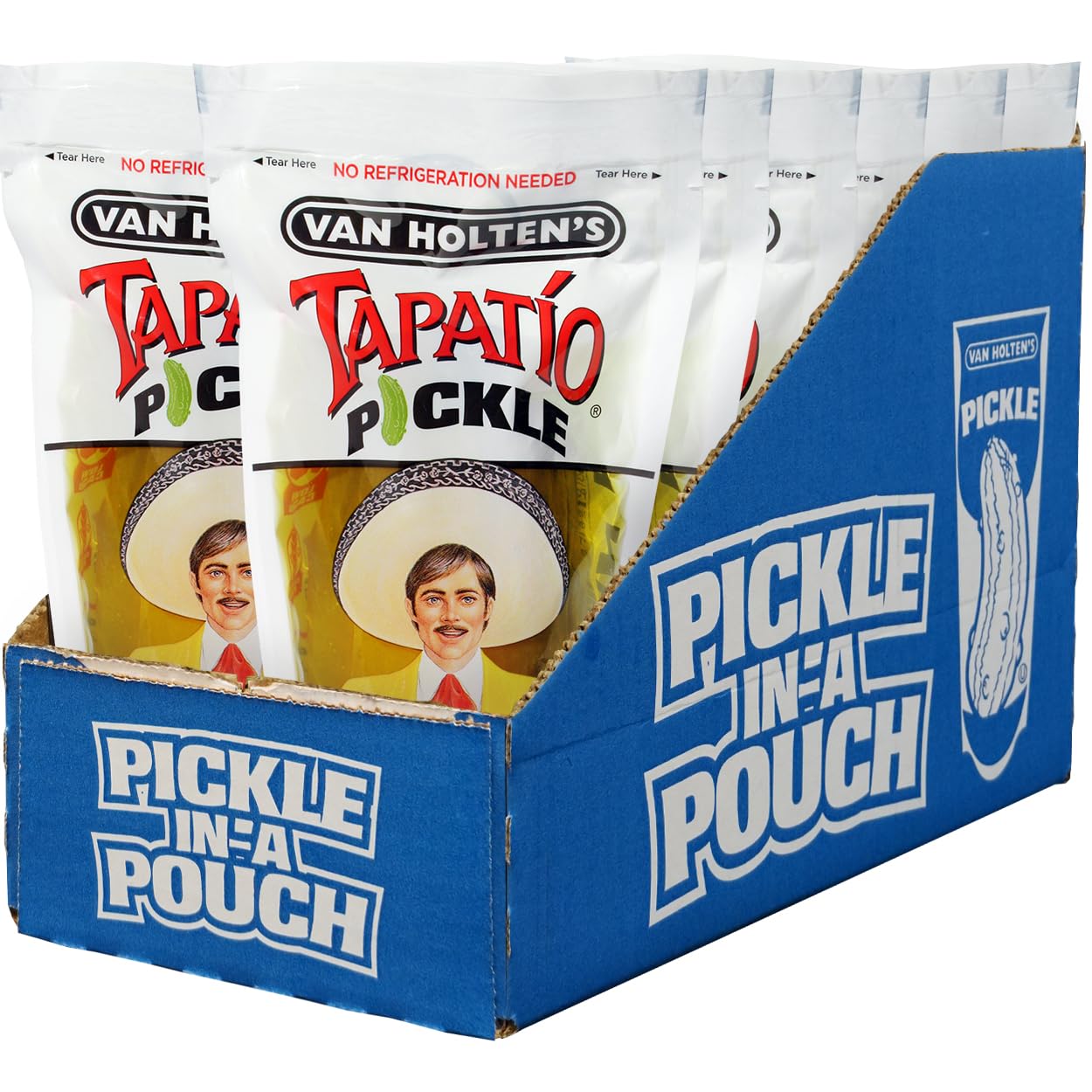 Van Holten'S Pickles - Jumbo Tapatio Pickle-In-A-Pouch - 12 Pack