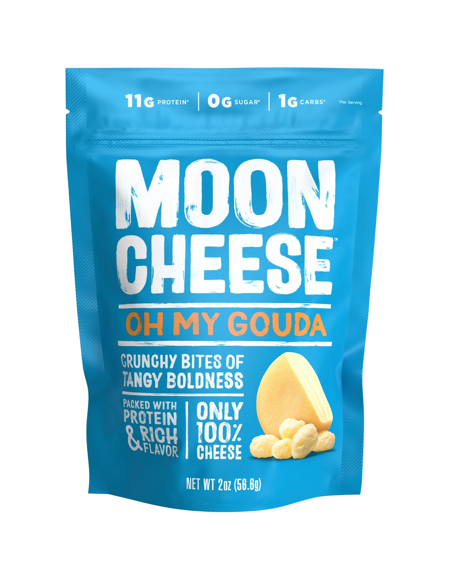 Moon Cheese Bites Bundle, Cheddar, White Cheddar, Gouda & Get Pepper Jacked, 2-Ounce, 12-Pack, Lunch Or Snack