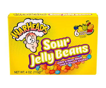 Warheads Sour Jelly Beans 4 Oz (1 Pc)