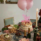 YCTHUNFISH 12th Birthday Cake Topper - Glitter Bamboo Decoration - Pink
