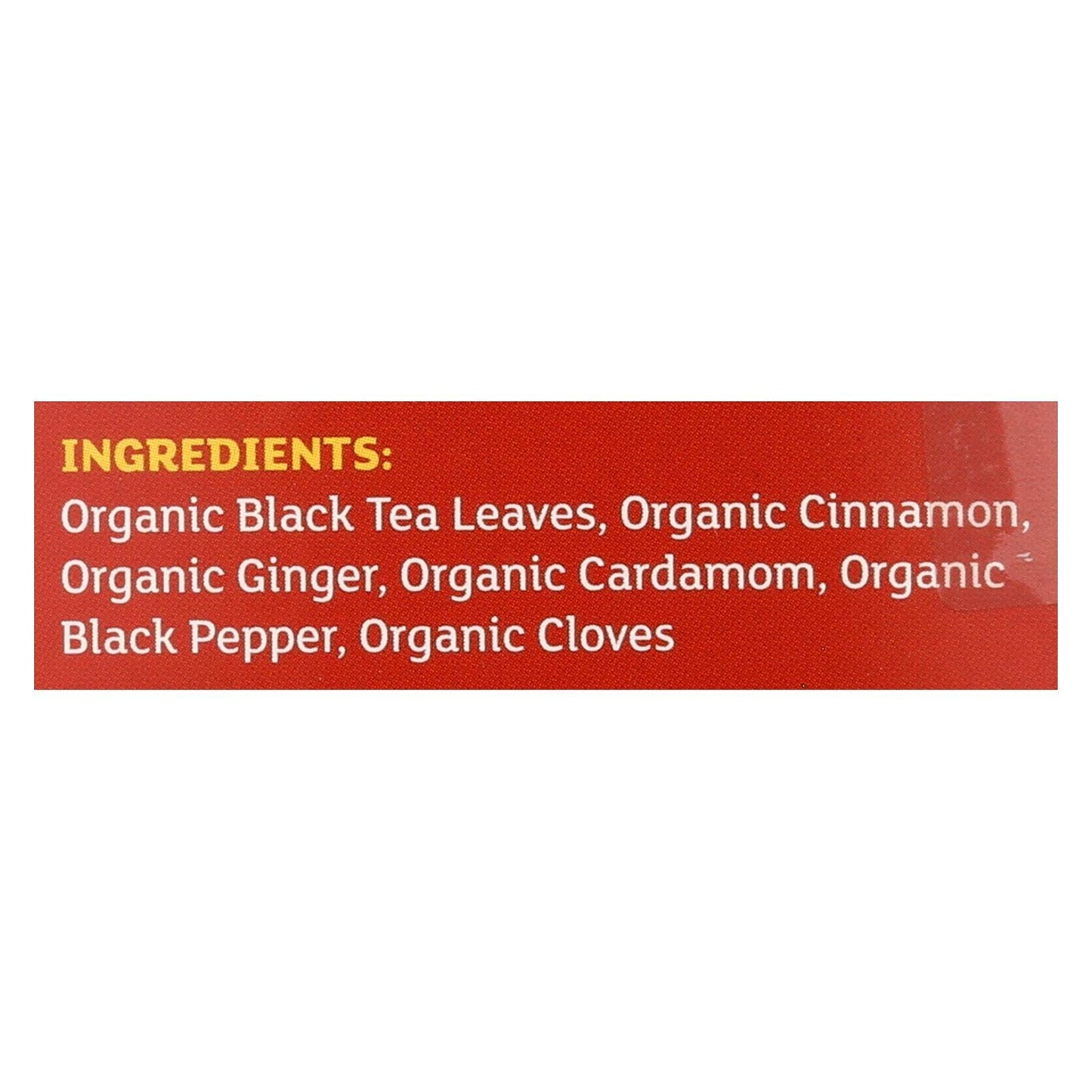 Chai Tea Organic 20 Bags (Case Of 6)