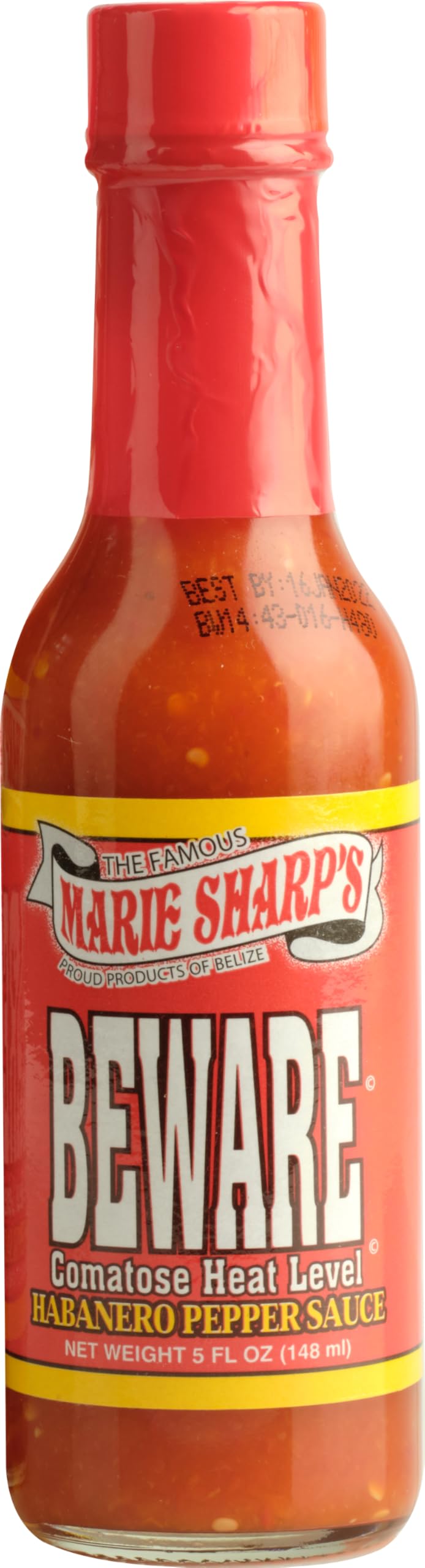 Marie Sharp'S Beware Comatose Habanero Pepper Sauce, 5 Oz