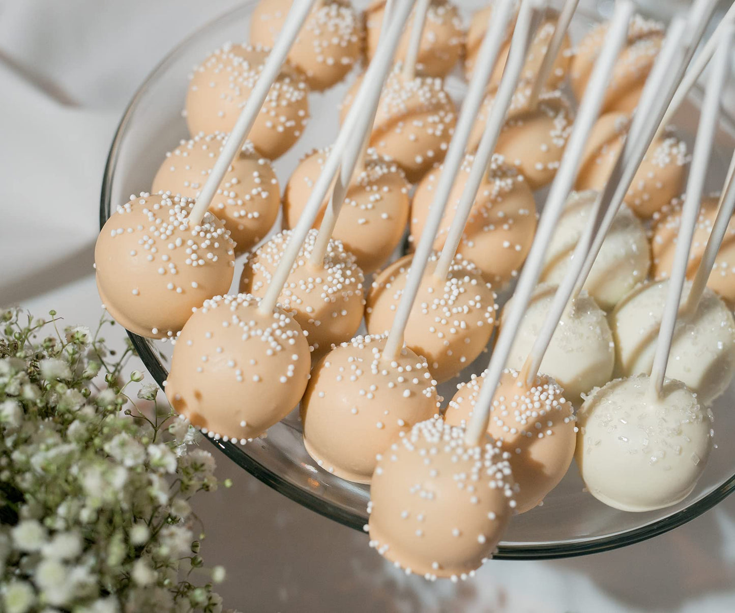 White Nonpareils Sprinkles - 2.7 Pounds - Bulk White Sprinkles - White Non Pareils Bridal Sprinkles - Small White Disco Ball Spr