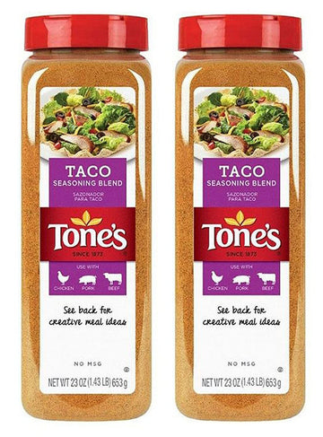 Tone's Taco Seasoning - 23 Ounce (2 Pack)