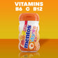 Mentos Gum With Vitamins, Sugar Free Chewing Gum With Xylitol, Citrus Flavor, Vitamins B6, B12 And C, Bottle Of 45 (Bulk Pack Of 4)