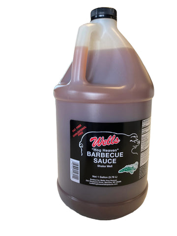 Wells Hog Heaven Barbecue Sauce (1 Gallon) | Carolina Vinegar Based Barbecue Sauce | No High Fructose Corn Syrup |