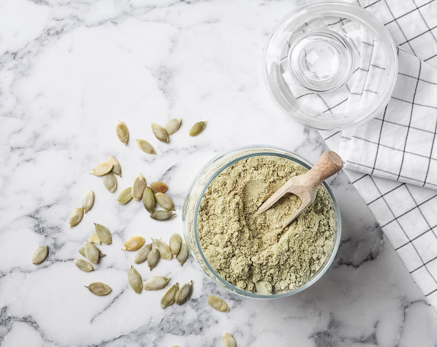Food To Live Organic Pumpkin Seeds Protein Powder, 8 Pounds - 60% Protein, Non-Gmo, Non-Irradiated, Pure Flour, Kosher, Vegan Su