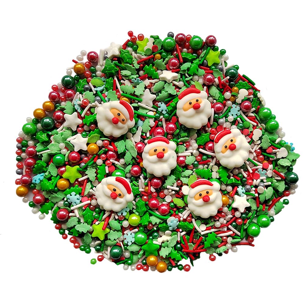 Eastron 1 Bottle Christmas Sprinkles - Christmas Gift Sprinkles - Cookie Decorating - Cake Cupcake Toppers - Candy Dessert Sprin