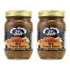 Amish Wedding Kettle Cooked Salsa, Thick and Chunky Pack of 2 14.5 ounce Jars, Hot Peach