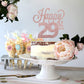 Lingteer Happy 29Th Birthday Cake Topper - Cheers To 29Th Birthday 29 Years Old Birthday Party Cake Decorations Sign.