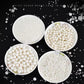 Sentovac White Pearl Sprinkles For Cake Decorating 4 Sizes Mix Fancy Sprinkles Cake Topper Cupcake Cookie Baking Decorations Hal