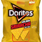 Doritos Golden Sriracha Flavored Tortilla Chips, 2.5 Oz Bags, 8 Count With Mystery Gift