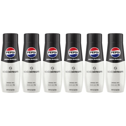 SodaStream Pepsi Zero Sugar Beverage Mix (440ml, Pack of 6)