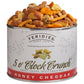 Feridies Honey Cheddar 5 O'Clock Crunch Snack Mix - 14Oz Vacuum Sealed Tins (Pack Of 2)
