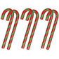 Archie Mcphee'S Jalapeo Candy Canes - 6 Count, 9 Grams Each - Mexican Cuisine Inspired Holiday Candy, Perfect Christmas Stocking