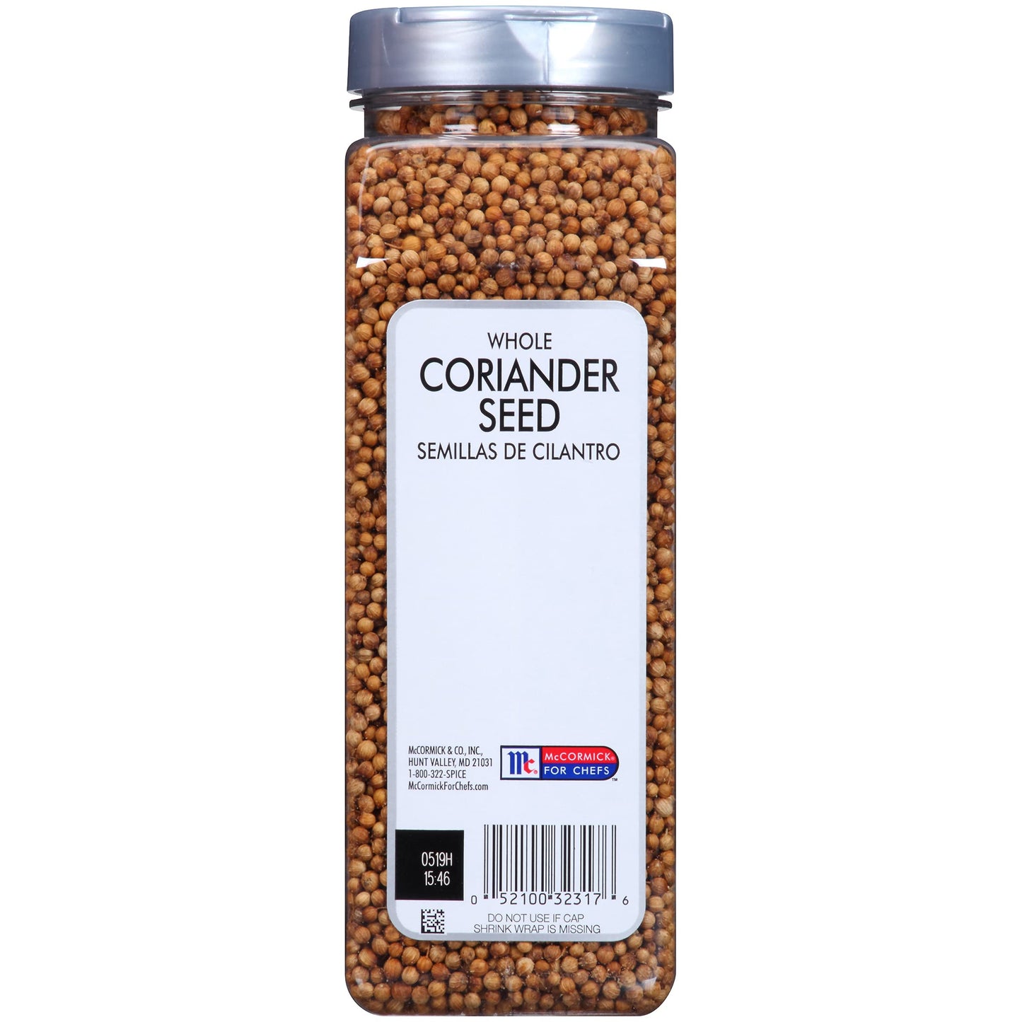 McCormick Culinary Whole Coriander Seed, 11 oz - Bulk Spice for Cooking and Pickling