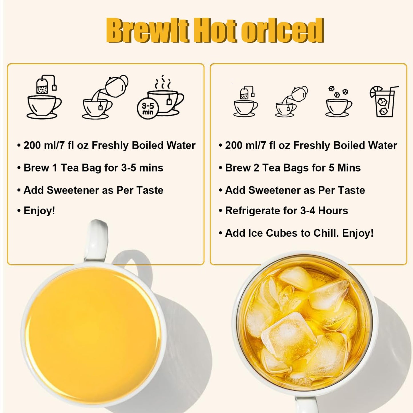 tsoneoo Premium Turmeric Ginger Cinnamon Tea Bags - 100% Natural, Vegan, No Sugar, No Caffeine, 120 Bags