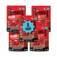 Louisville Vegan Jerky Pepperoni Pizza - Gluten-Free High Protein Snacks - 3 oz, 5 Pack, Orange