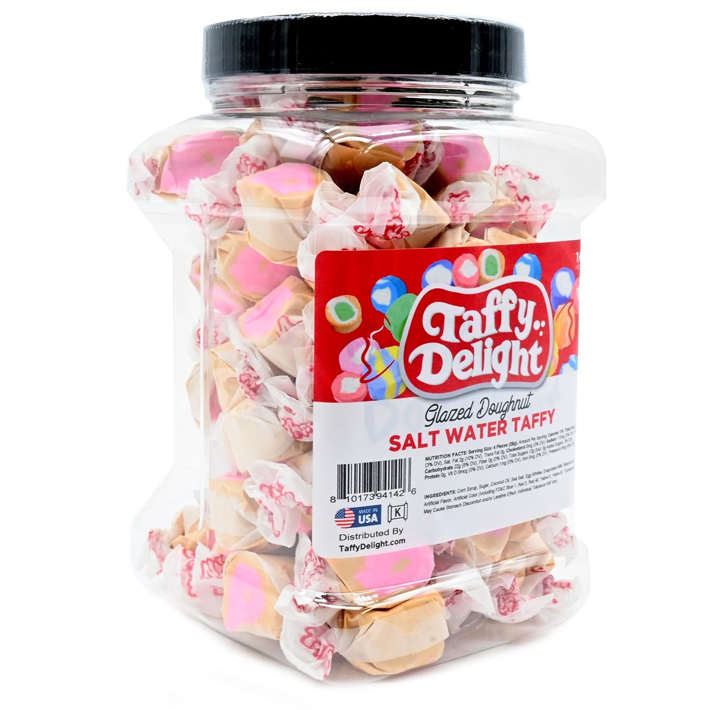 Taffy Delight Salt Water Taffy (16Oz, Glazed Doughnut)