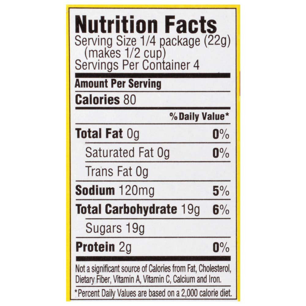 Jell-O Lemon Gelatin Mix, 3 Ounce Box, Pack of 6