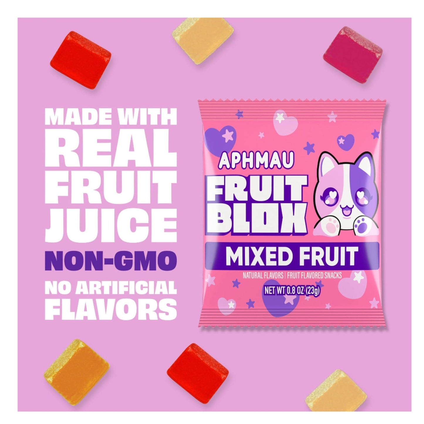 Generic Fruits Blox Mixed Fruit Snacks, 2 Boxes, 22 Count Each Box | Aphmauu | Ninja Kidx | Unspeakable (Aphmauu Mixed Fruit)
