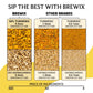 BREWIX Turmeric Tea with Ashwagandha & Black Pepper - 30 Plant Based Tea Bags, Caffeine-Free for Relaxation & Daily Stress Support