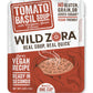 Wild Zora Instant Keto-Friendly Soups Tomato Basil 8-Pack Broth Made With Chickpeas, Garlic, Onion, Gluten-Free, Grain, No Added