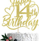 Happy 14Th Birthday Cake Topper For 14Th Boy And Girl Birthday Party Decorations