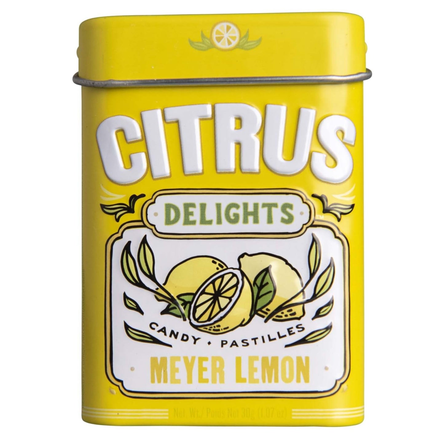 Citrus Delights Meyer Lemon Candy | Natural Ingredients, No Artificial Colors Or Flavors | Kosher Certified, Vegan, Gluten Free