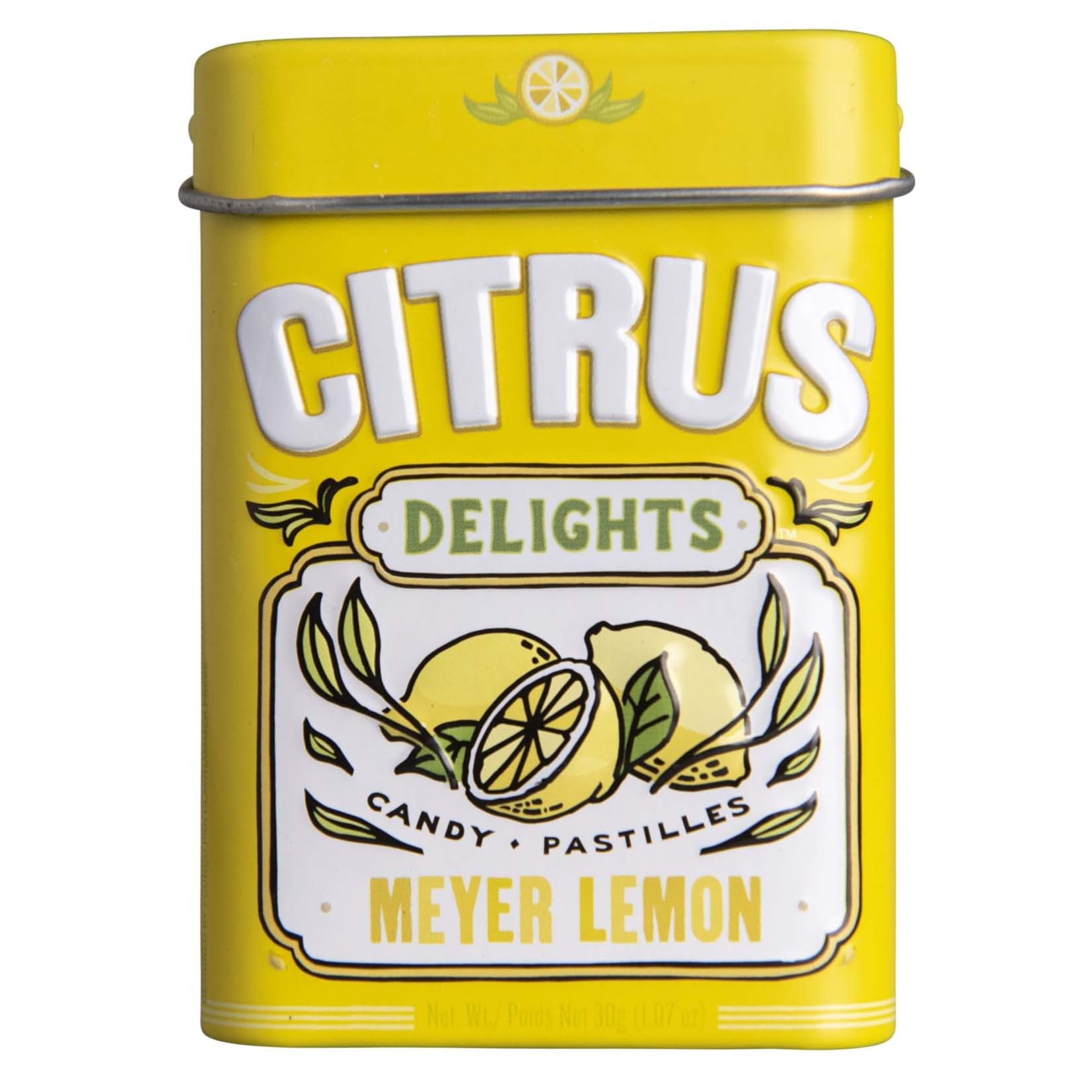 Citrus Delights Meyer Lemon Candy | Natural Ingredients, No Artificial Colors Or Flavors | Kosher Certified, Vegan, Gluten Free