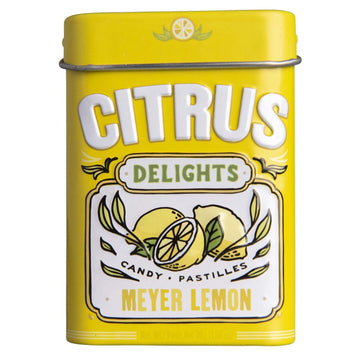 Citrus Delights Meyer Lemon Candy | Natural Ingredients, No Artificial Colors Or Flavors | Kosher Certified, Vegan, Gluten Free