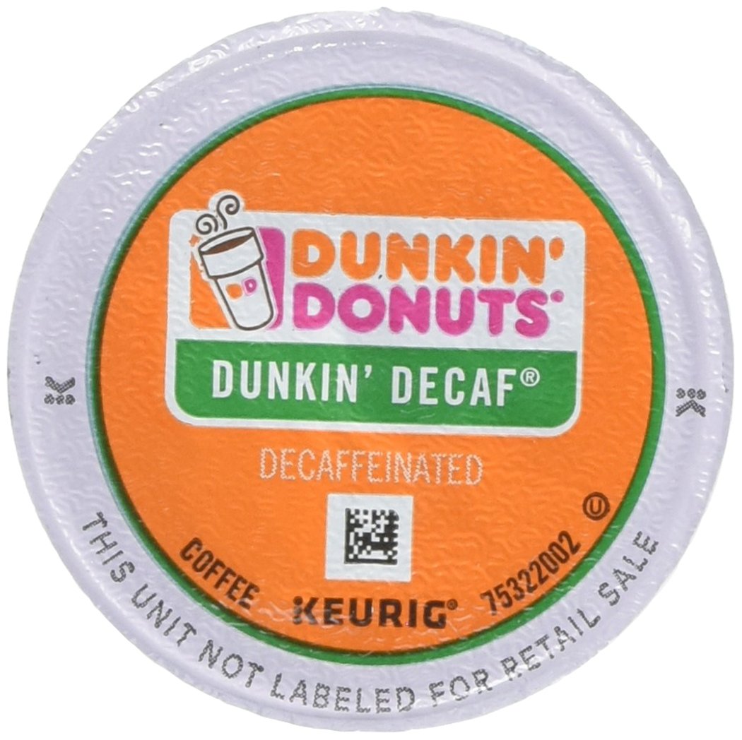 Dunkin Donuts 0846 K-Cup Pods, Decaf, 24/Box
