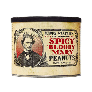 King Floyds Spicy Bloody Mary Peanuts, 10 oz, Resealable Lid, Snack Mix