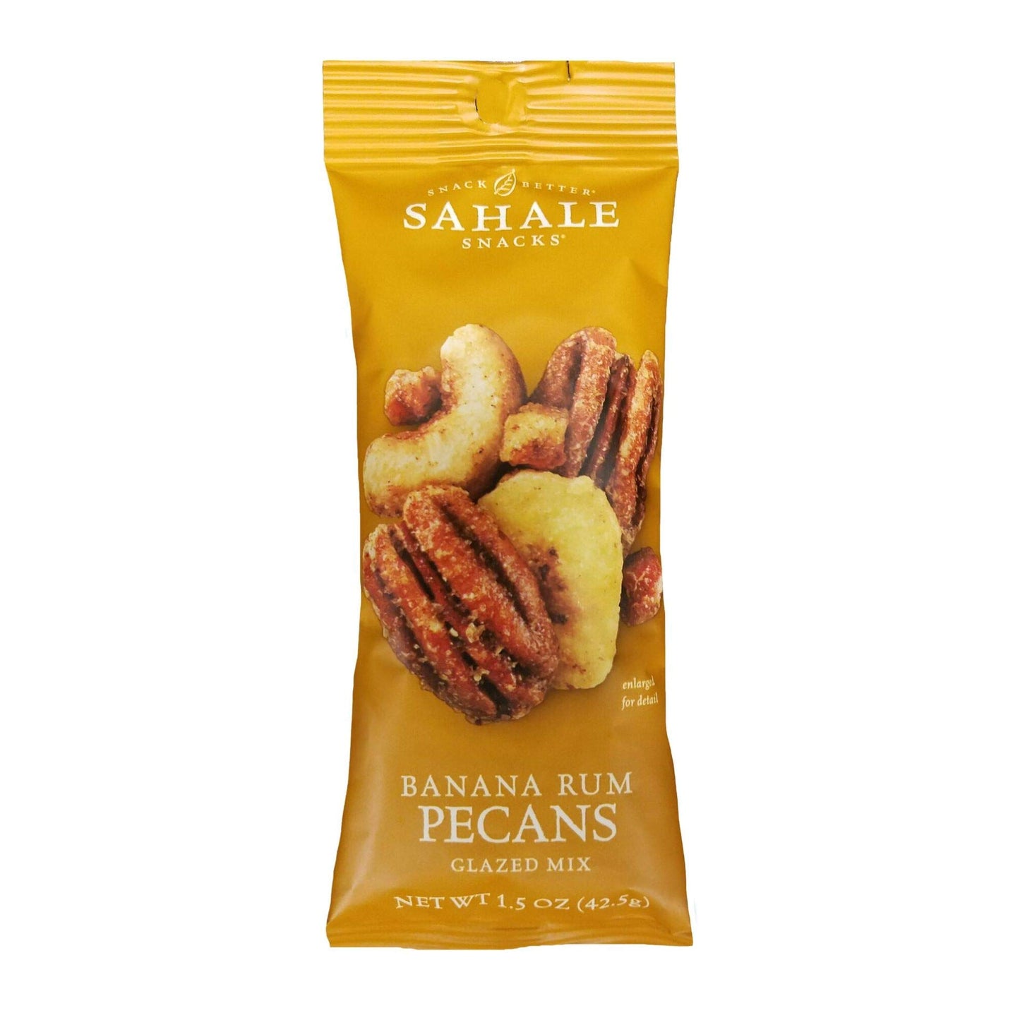 Sahale Snacks Banana Rum Pecans Glazed Mix, 1.5 Ounces, Pack of 9