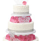 Decopac Quinceanera Cake Topper, Glitter Cake Topper, Silver Cake Decoration, 3 Piece Set