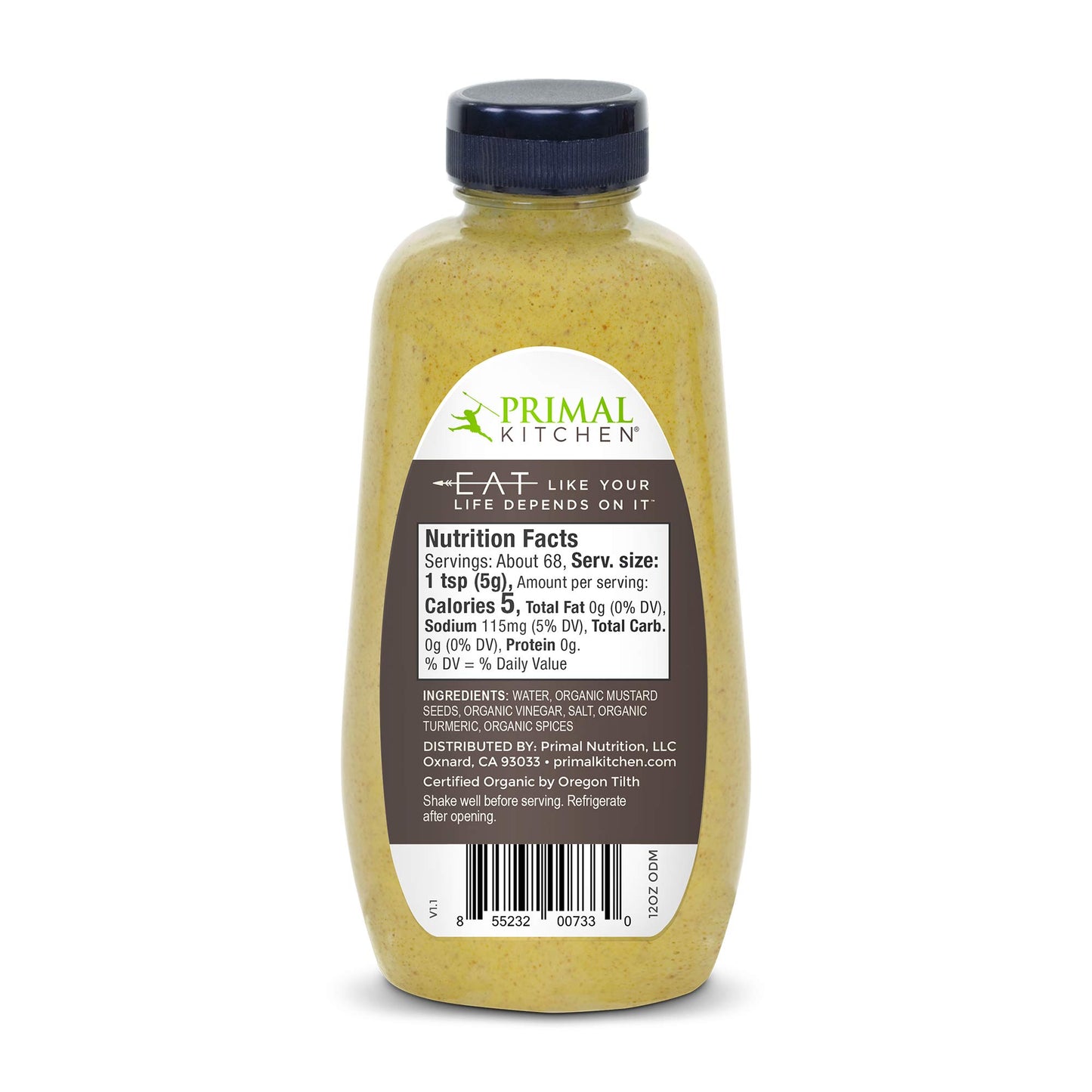 Primal Kitchen Organic Mustard Variety Pack, Dijon & Spicy Brown, Whole30 Approved, Certified Paleo, And Keto Certified, 12 Ounces, Pack Of 2