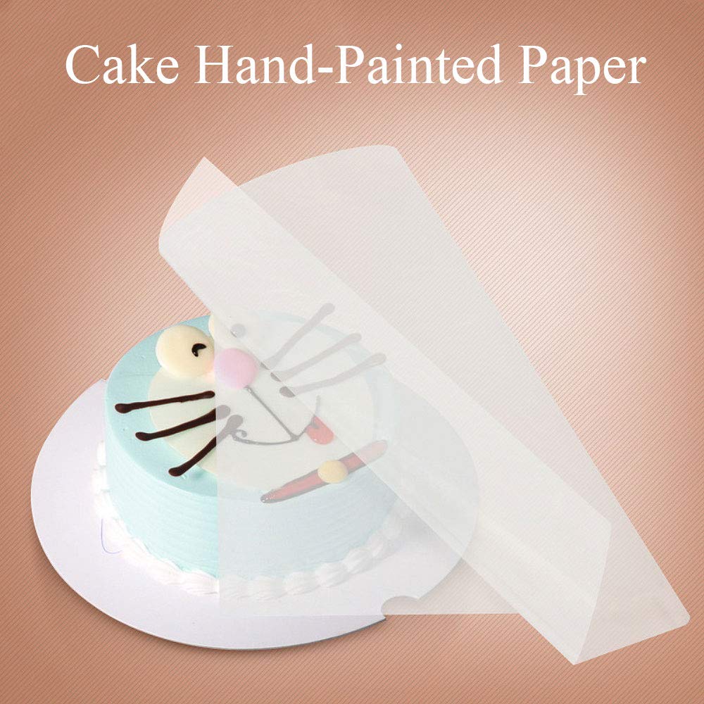 BGJYRDF Edible Rice and Wafer Paper, 9x12.6 inches, 50 Sheets, White, Potato Starch, Model: afdgh