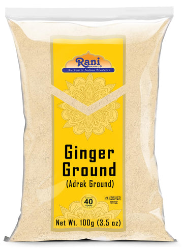 Rani Ginger (Adarak) Powder Ground, Spice 3.5oz (100g) ~ All Natural | Vegan | Gluten Friendly | NON-GMO | Kosher | Indian Origi