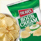 HERRS Sour Cream and Onion Potato Chips, 1.5oz (Pack of 24 Bags)