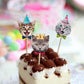 TSJ Cat Cupcake Toppers - 24PCS Paper Decorations, Kitten Theme, Party Supplies, D-C-T-N-02, Cat Cupcake Topper New
