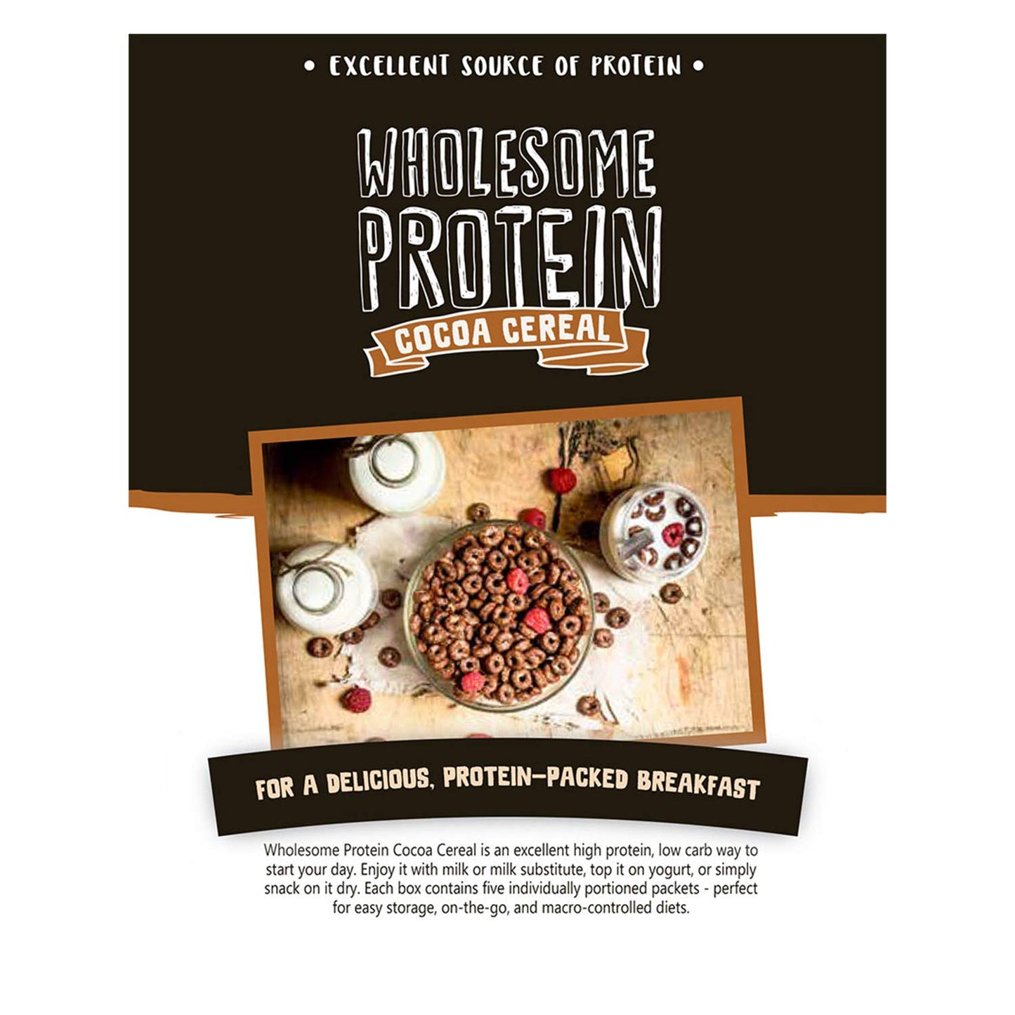 3 Pack Protein Cereal, Low Carb Cereal, High Protein Cereal, 15G Protein, 5G Net Carbs, High Performance Cereal, Macro-Controlle
