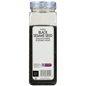 McCormick Culinary Whole Black Sesame Seeds, 18 oz - One 18 Ounce Container of Black Sesame Seeds, Perfect for Stir-Fries, Sushi