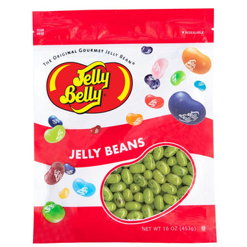 Jelly Belly Juicy Pear Jelly Beans - 1 Pound (16 Ounces) Resealable Bag - Genuine, Official, Straight From The Source