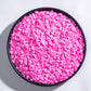 NIPEOR Red Heart Shapes Sprinkles for Wedding Cake Decorating - 3.53 oz - Pink
