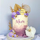 Boho Cake Topper Happy Birthday Cake Decorations With Balls Butterflies Eucalyptus For Wedding Baby Shower Boys Girls Birthday T