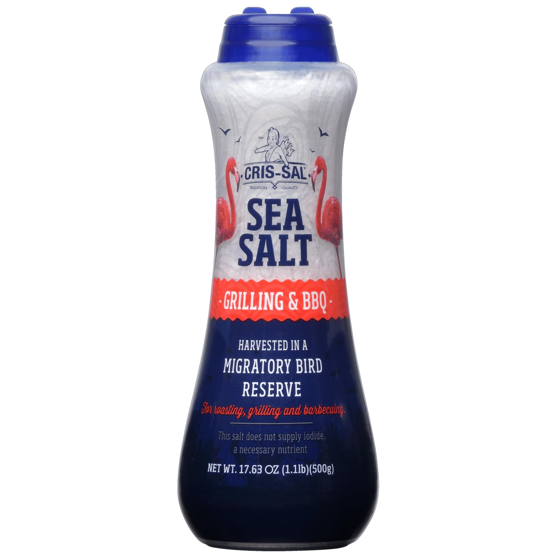 Cris-Sal Gourmet Grilling Sea Salt, Coarse Diamond Crystal Full Flavor Natural Grain Salt, Great for Cooking, Baking, Table Seas