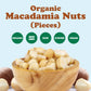 Food to Live Organic Macadamia Nut Halves & Pieces, 2 Pounds - Non-GMO, Raw, Shelled, Unsalted, Kosher, Vegan, Bulk. Keto Snack.