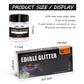 LOCDO Edible Glitter Set - 12 Food Grade Luster Dust Colors for Drinks, Cakes, Cupcakes, Vegan & Gluten Free (3g/bottle)